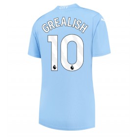 Damen Fußballbekleidung Manchester City Jack Grealish #10 Heimtrikot 2023-24 Kurzarm